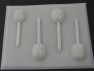 3546 Brain Chocolate or Hard Candy Lollipop Mold